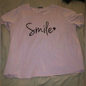 Short Sleeve Lilac Smile shirt